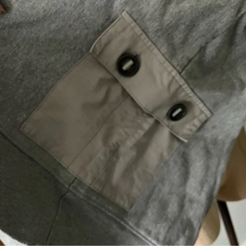 ORIGINAL FAKE sz 1 S Button Down Hoodie Chomper Gray KAWS Japan - Picture 7 of 12